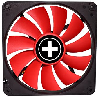 Xilence XPF140.R.PWM 140mm PWM Gehäuselüfter, 4PIN, rot/schwarz