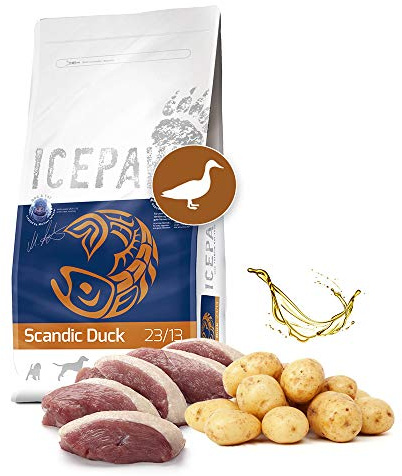 ICEPAW I High Premium Trockenfutter für Hunde I Scandic Duck 2 kg I Mit Ente und Kartoffel I getreidefrei I Adult