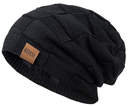 REDESS Beanie Hat per Uomo e Donna Cappelli Invernali Caldi Cappuccio con Teschio Spesso Lavorato a Maglia
