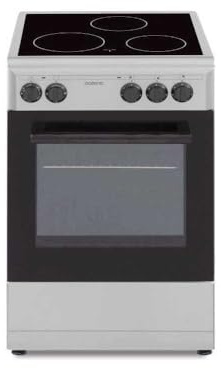 OCEANIC - Cuisiniere vitrocéramique 50 x 50 cm, four convection naturelle, four 48L silver