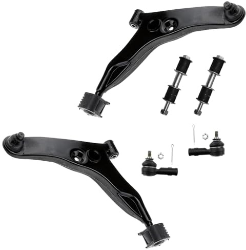2x Querlenker 2x Koppelstange 2x Spurstangenkopf Vorderachse für Mitsubishi Carisma DA für Space Star DGA