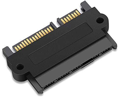 ezqnirk 1 UNIDS Cabeza recta duradera 6Gbps SFF 8482 SAS A SATA Ángulo Adaptador de computadora Convertidor