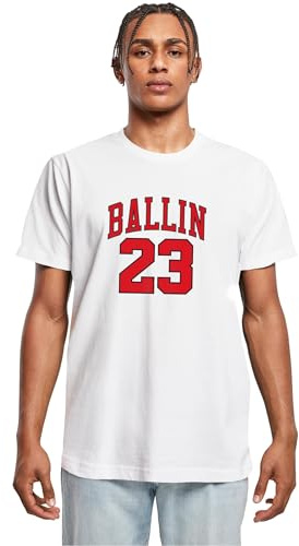 Mister Tee Herren T-Shirt Ballin 23 Tee White XXL