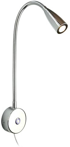 VBLED® 3W Leselampe Wandmontage LED Bettleuchte Schwanenhalslampe Bett Leseleuchte Dimmbare mit Schwanenhals & USB-Ladebuchse Warmweiß