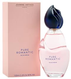 JEANNE ARTHES - Eau de Parfum Femme - Pure Romantic - Floral & Fruité - Bergamote et Fruit de la passion - Fabriqué en France à Grasse - Cadeau femme - 100 ml