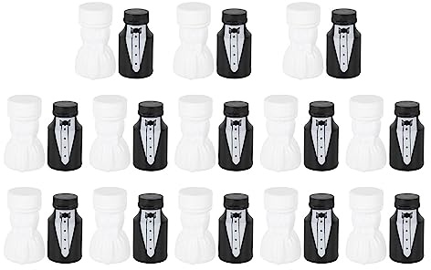 26 Stück Hochzeit Seifenblasen Braut und Bräutigam Form Seifenblasen Hochzeit Party Dekoration Kleine Seifenblasen Set für Hochzeit, Verlobung und Jubiläum