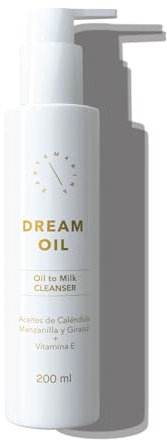 Santamarina Cosmetics Aceite Limpiador Facial Natural Ligero DREAM OIL - Piel Limpia, Confortable e Hidratada - Apta para Piel Normal - Alto porcentaje de Aceites Vegetales - 100 ml