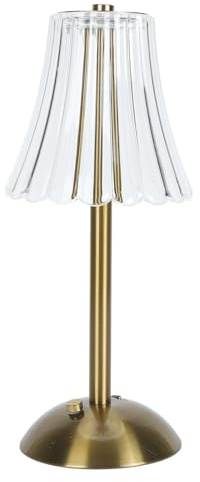 RIZGHWOY Lámpara Vintage lámpara de cristal LED inalámbrica táctil con atenuación 3 colores para dormitorio sala de estar