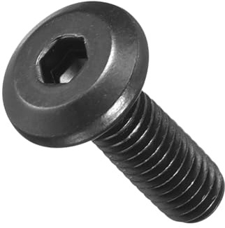 METALLIXITY Flat Head Hex Socket Cap ScrewM4-0.7x12 50Pcs | Steel Hex Socket Furniture Bolts Screws - for Furniture Woodworking Project Black