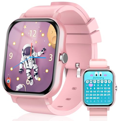 Reloj Inteligente Niño, Smartwatch Niños con 14 Juegos, Podómetro, Despertador, Monitor de Sueño, Pulsera Actividad Niños, 20 Modos Deportivos, Regalo Juguetes Niña Niño 4 5 6 7 8 9 10 11 12 años