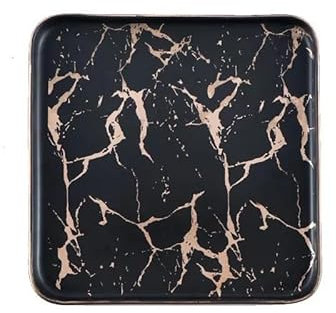 NEBE Piatti Moderni Piatto da tavola quadrato creativo for bistecca Piatto occidentale Piatto in ceramica Piatto Piatto Sushi Vassoio da dessert Servizio Piatti(B)