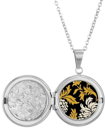 Collana con medaglione in stile cinese giapponese con crisantemo asiatico, idea regalo di compleanno