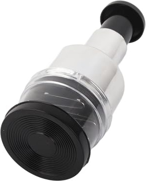 Walfront Hachoir à Oignons, Presse Manuelle en Acier Inoxydable, Hachoirs et Dés à Légumes à Ressort Unique pour l'ail et le Gingembre, Facile à Utiliser, Idéal pour Couper en Dés et Hacher,