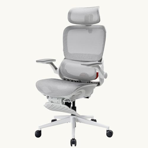SIHOO B100 Bürostuhl, Bürostuhl Ergonomisch mit Adaptive Lendenwirbelstütze | Ergonomischer Bürostuhl mit Verstellbare breite Kopfstütze, atmungsaktive Vollnetz-Rückenlehne, 3-Stufen-Kippverriegelung
