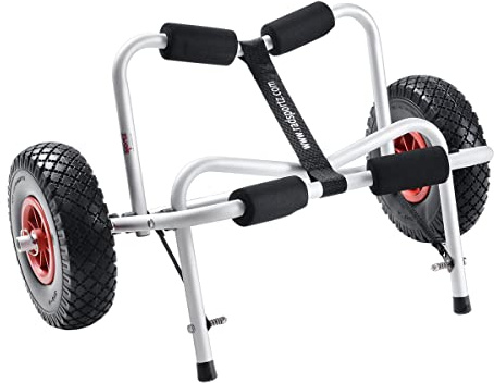 RAD Sportz - Chariot de Kayak avec pneus - Capacité de 68 kg - Argenté