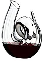 RIEDEL Décanteur Curly Fatto A Mano, glasdekanter, Décanteur Bouteille de Vin, Carafe, Verre de Haute qualité, 1.4 L, 2011/00