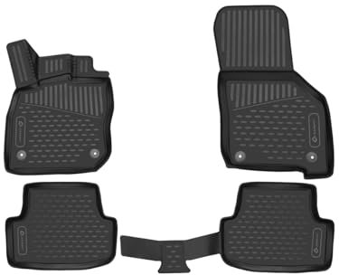 Element Passgenaue Premium 3D Gummimatten Fussmatten passend für Land Rover Discovery Sport, L550, 2014-2024, 4 TLG, Schwarz