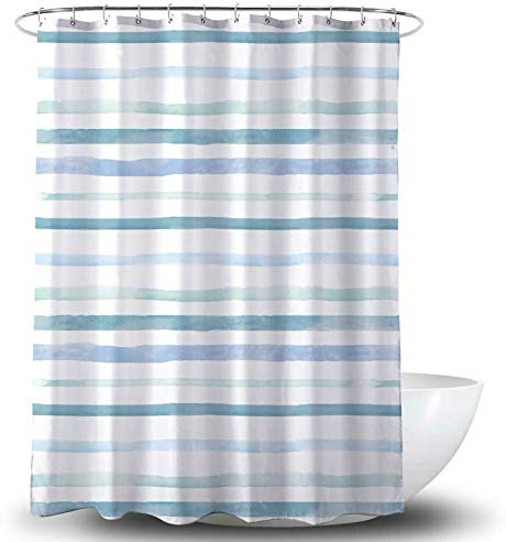 Amanda Duschvorhang Textil Badewannenvorhang 120/180 / 240 x 200 cm inkl Ringe (120x200cm, Vintage)