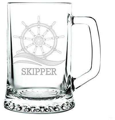 Chope de biere - personnalisation avec gravure, verre épais 1 kg (9) élégant