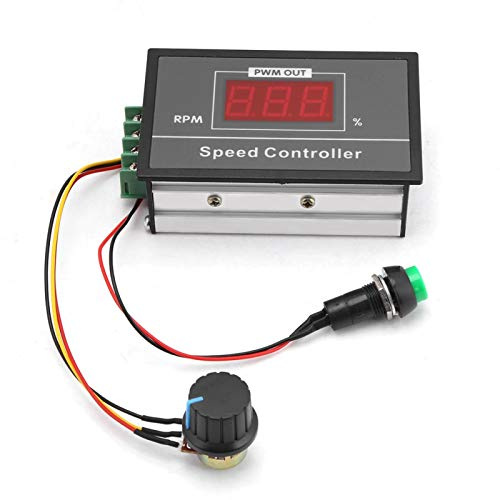 Geschwindigkeitsregler, DC 6-60 V 12 V 24 V 36 V 48 V 30A PWM DC Motor Drehzahlregler Mit kurzzeitigen Start Stop Schalter und Digitalanzeige