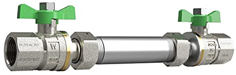 Einbausatz für Wasserzähler 3/4 Zoll DN15 (130 mm)
