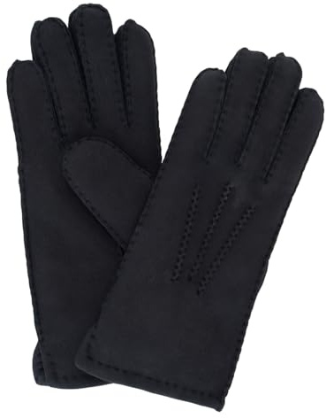 NF NITZSCHE fashion - Lammfell Handschuhe für Damen - 100% Lammfell - warme Winterhandschuhe - Farben: schwarz und braun - verschiedene Größen - eleganter Damenhandschuh