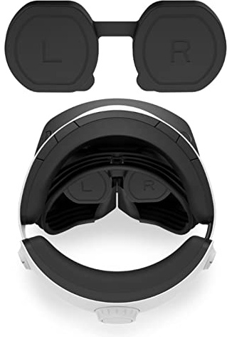 NUCNOK Copertura Obiettivo Compatibile con Playstation VR2, Coperchio Obiettivo in Materiale Silicone, Resistente ai Graffi, Antipolvere, Antishock, Accessorio di Protezione per PS VR2