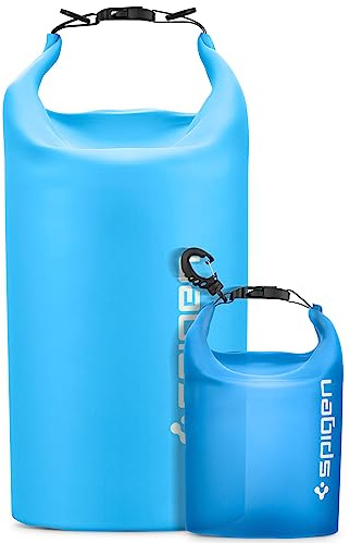 Spigen Aqua Shield wasserdichte Tasche Set [20L+2L] Dry Bag wasserfester Rucksack Beutel für Strand Schwimmen Camping Bootfahren Kajakfahren