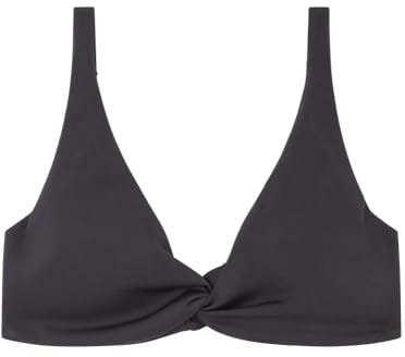 Women'Secret Top Hibiscus Bikini Top för kvinnor, Svart, 90D