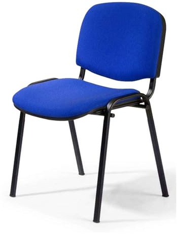 Topsit Wartezimmerstuhl, stapelbarer Besucherstuhl mit weich gepolsterter Sitzfläche, Metallgestell Bürostuhl, Konferenzstuhl für Home Office, Rezeption Pausen Raum