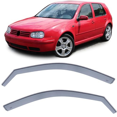 Windabweiser Regenabweiser Windschutz Schwarz Smoke für VW Golf 4 97-06 5-türer
