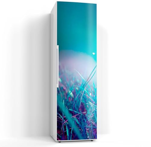 DEQORI Magnetfolie für Kühlschrank 60x200 cm | Motiv Märchenhafte Wiese | dekorative Magnetmatte Gefrierschrank Schutz | Magnet Deko-Folie selbstklebend, magnetisch & wasserabweisend