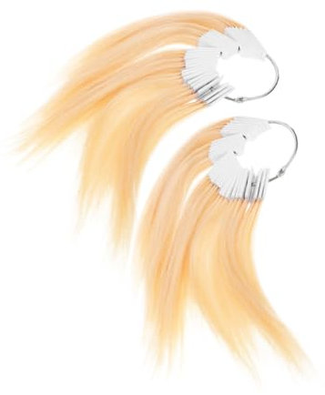 Baluue 2sätze Haarfärbemittel Farbtestmuster Echtem Haar Professionelle Farbmuster Für Friseursalons Und Haarfärbetests Strähnen Hochwertiger Verarbeitung