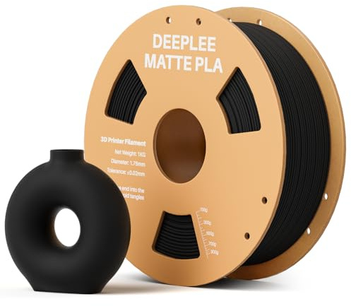 DEEPLEE Matte PLA Filament 1.75mm Matte Black 1kg