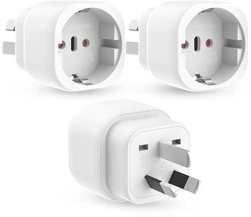 3 Pièces Adaptateur Prise Australie, Adaptateur Australie, Adaptateur de Prise Europe vers Australie/Nouvelle-Zélande, Adaptateur Voyage Accessoires, Australia Travel Plug Socket Adapter pour Australi