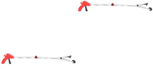 FRCOLOR 2 Stück Müllgreifer Greifer Pool Stick Greifer Werkzeugentferner Kratzer Entstopfen Greifen Aufheben Hand Helfen Müllsack Faltbarer Skimmer Blatt Aluminiumlegierung
