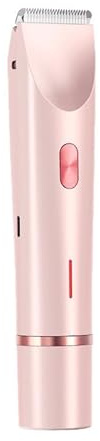 2-in-1 Lady Dual Head Shaver, Electric Bikini Trimmer for Women, 2 in 1 Electric Shaver Dual Head Bikini Trimmer, IPX7 Waterproof Rechargeable Hair Razor for Body Face,Wet & Dry Use Hair Removal