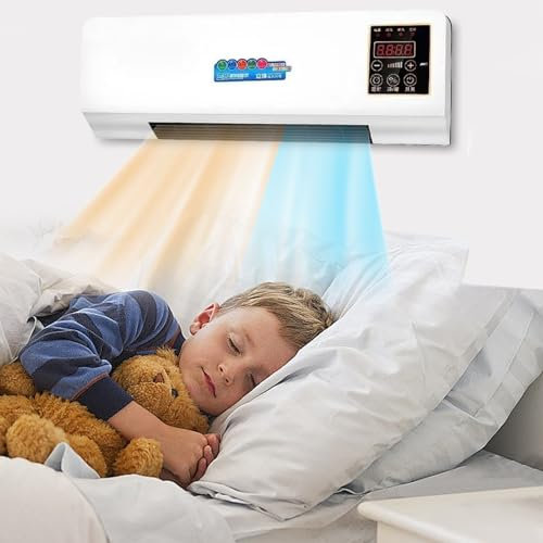 Condizionatore Da Parete, Climatizzatore Portatili Termoventilatore A Parete Condizionata Per Camere(Nessuna aria fredda solo aria normale e calda)