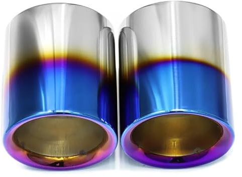Rear Tail Throat For Mazda For Atenza CX-5 2022-2024 Exhaust Tailpipe Muffler Trim Cover(BLUE)