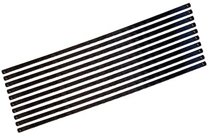 Daptez® 10Pk Lames Scie Chantourner 170mm 14Tpi Mince Précision Sol Dents Épinglé Extrémités