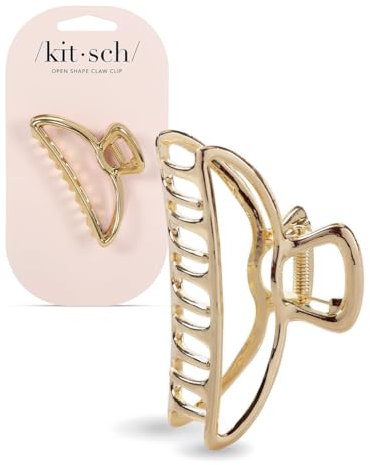 Kitsch Metall-Haarspangen für Damen – langlebige und elegante Metallklammern, perfekt für den täglichen Gebrauch und besondere Anlässe | Ideale Geschenke für Damen – Gold, 1 Stück