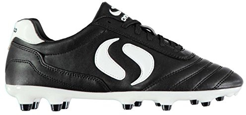 Sondico Kids Strike Soft Ground Junior Football Boots Black/White 5.5