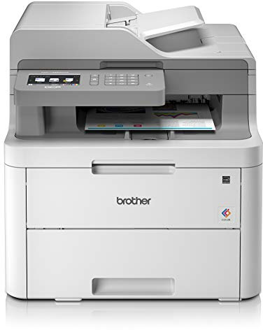 Brother DCP-L3550CDW, Imprimante Multifonction 3 en 1 (Impression, Copie, Scan), Laser Couleur, Recto verso Automatique, Wi-Fi, Vitesse d’impression allant jusqu’à 18 ppm