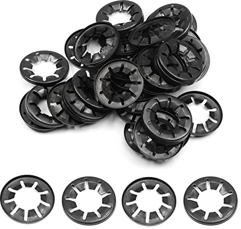 Othmro Pack of 50 Unterlegscheiben, 20 mm ID 40 mm OD Manganstahl Push On Lock Unterlegscheiben, Clips, Verschluss, Für die industrielle Fertigung von Maschinen und Anlagen