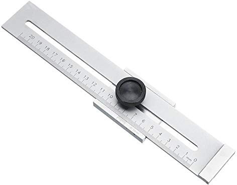 DIMENXONG Bricolaje y Herramientas 200 mm / 250 mm / 300 mm Scribing Herramienta de Corte Tornillo gramil Marcos rascador for Trabajar la Madera Regla de medición (Size : 200mm)