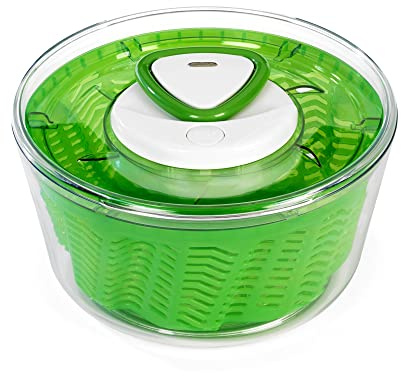 Zyliss E940011 Easy Spin 2 Centrifugadora de Lechuga, Pequeño, Plástico, Verde, Escurridor Para Ensaladas y Verduras, Apto Para Lavavajillas