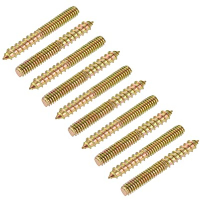METALLIXITY 10Stk Beidseitige Schrauben 1/4-20x2 für Reparatur | Stockschraube Selbstbohrende