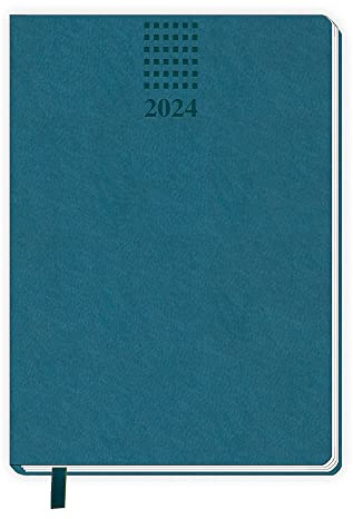 Trötsch Taschenkalender A6 Soft Touch Petrol 2024: Soft Touch Terminkalender