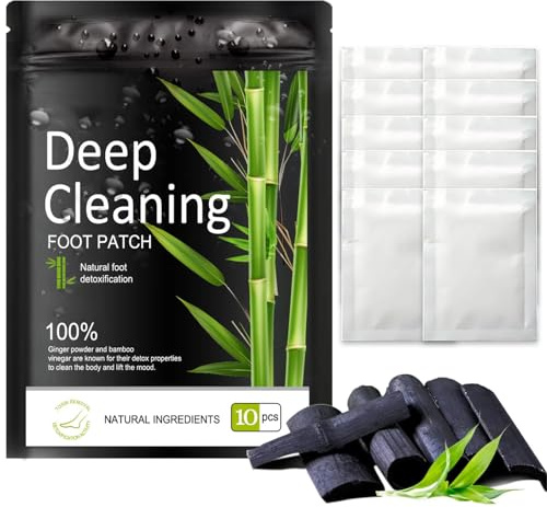 5 Paare Detox Fußpflaster, Detox Pflaster Fuß, Entgiftungspflaster Füße, Fußpflaster Entgiftung Original, Detox Foot Patch Entgiftung, Deep Cleansing Detox Foot Pads für Stressabbau & Tiefschlaf
