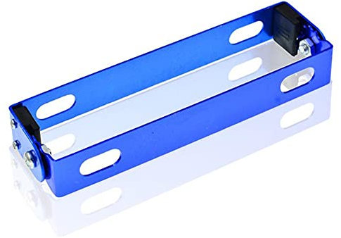 HAIRXR Einstellbare klappbare Motorrad-Kennzeichenhalterung Motorrad-Rücklicht-Kennzeichenhalter for ATV Dirt Bike Motorrad 【Teil】 (Color : Blauw)
